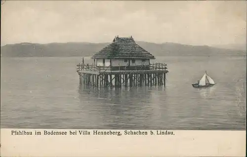 Ansichtskarte Bad Schachen-Lindau (Bodensee) Phalbau Villa Henneberg 1920