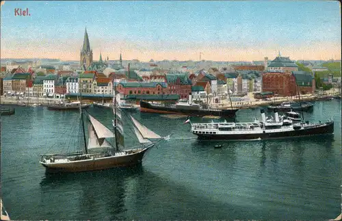 Ansichtskarte Kiel Dampfer RS: Yenidze Dresden Werbung 1915