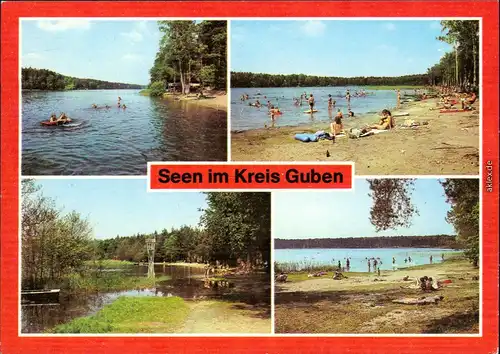 Guben Göhlensee, Deulowitzer See, Pinnower See, Pastlingsee 1987
