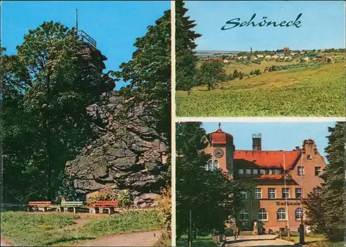 Schöneck (Vogtland) Umland-Ansichten Alter Söll, Rathaus,  DDR 1968