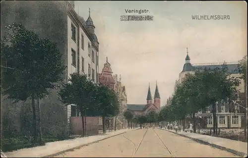 Ansichtskarte Wilhelmsburg-Hamburg Veringstrasse 1909