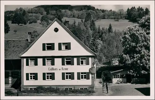 Ansichtskarte Niedersonthofen-Waltenhofen Gasthaus zur Krone 1932