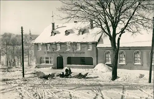 Hammerbrücke-Muldenhammer Weidlich`s Gasthof Hammerbrücke Kommisionsgaststätte DDR 1963