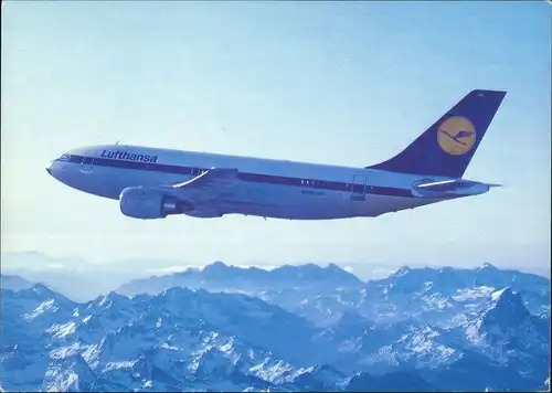 Ansichtskarte  Lufthansa Airbus A310 Flugzeug Airplane Avion 1995
