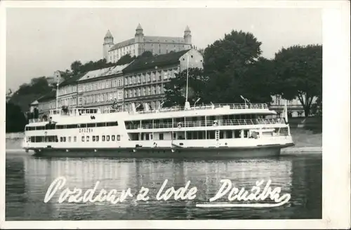 Schiffe Schifffahrt (Jugoslawien, Jugoslavija) Fahrgastschiff Binnenschiff 1968