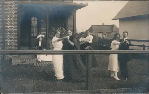 Westerland-Gemeinde Sylt Villa - tanzende Akkordeon 1912 Privatfoto