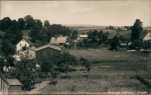 Müdisdorf-Lichtenberg (Erzgebirge) Stadtpartie Landpoststempel 1940