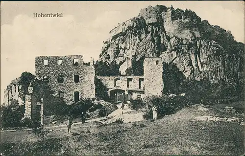 Ansichtskarte Singen (Hohentwiel) Burgruine Ansichten Burg Ruine Castle 1910