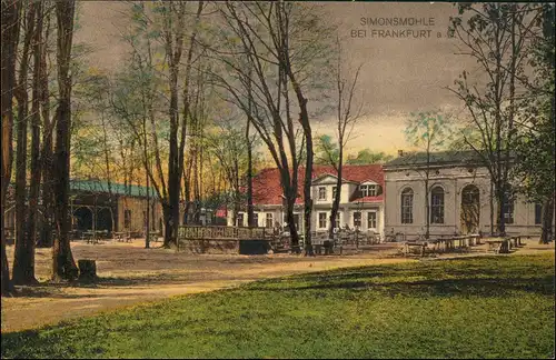 Ansichtskarte Frankfurt (Oder) Simonsmühle 1913