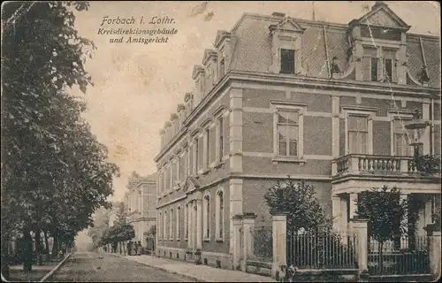 CPA Forbach Straße am Amtsgericht 1918