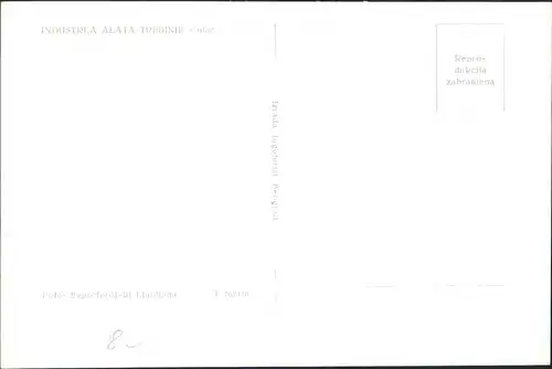 Postcard Trebinje (Trebing) Tpeбињe Swisslion Industrija alata 1963