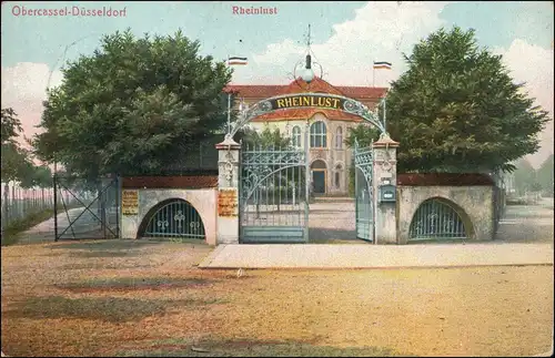 Ansichtskarte Oberkassel-Düsseldorf Gasthaus Rheinlust 1910