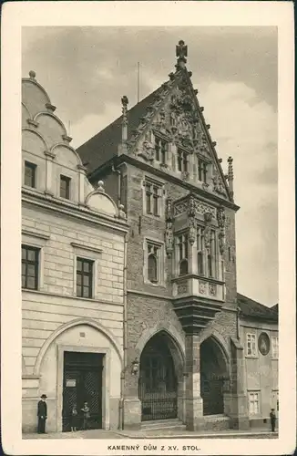 Postcard Kuttenberg Kutná Hora Museum Kamenný dům 1930
