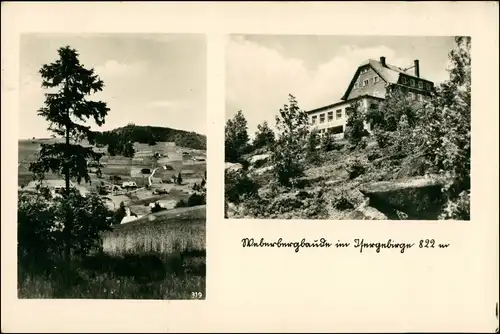 Friedrichswald Bedřichov u Jablonce nad Nisou Weberbergbaude im Isergebirge 1954