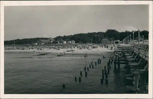 Ostsee Balticsea Strandbrücke Häuser Pommern Pomorskie 1939 Privatfoto