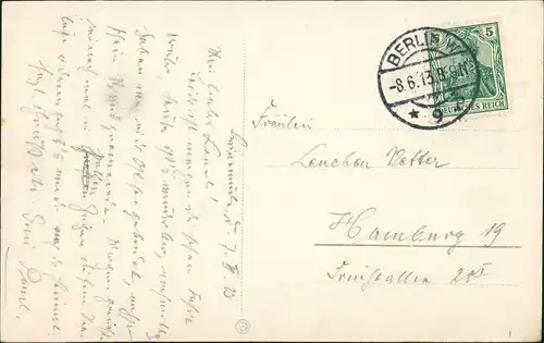 Postcard Swinemünde Świnoujście Blick vom Seesteg zum Kurhaus 1913
