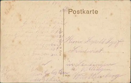 Postcard Deutsch Eylau Iława Straße am See 1912