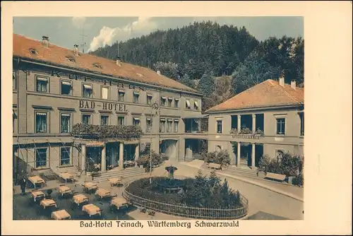 Ansichtskarte Bad Teinach-Zavelstein Bad Hotel - Hans Schanz 1922