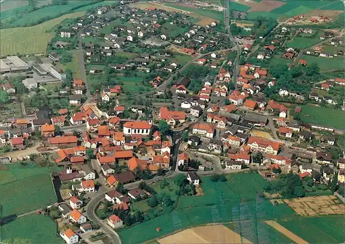Ansichtskarte Eiterfeld Luftbild Überflugkarte Luftaufnahme Aerial View 1980