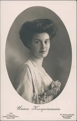 Ansichtskarte  Unsere Kronprinzessin 1913