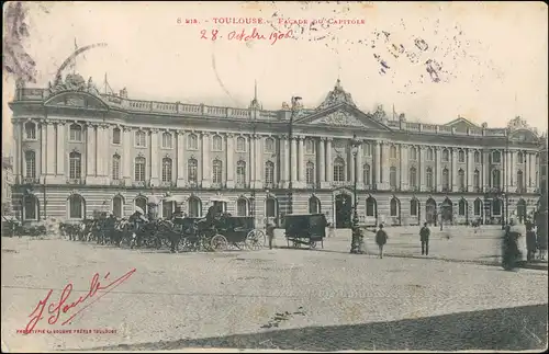 CPA Toulouse Facade du Capitole 1906