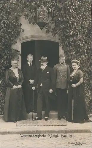 Ansichtskarte  Württembergische Königl. Familie 1914