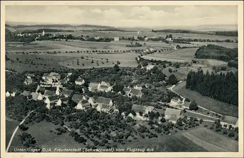 Ansichtskarte Unteriflingen-Schopfloch (Schwarzwald) Luftbild 1932