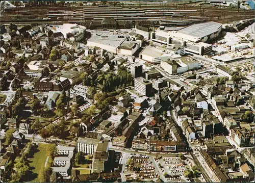 Hamm (Westfalen) Luftbild Luftaufnahme Innenstadt mit Einkaufszentrum 1978