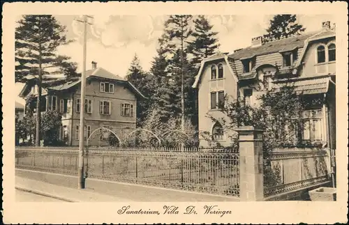 CPA Rothau Elsaß Sanatorium Villa Woringer 1912