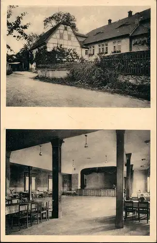 Ansichtskarte Zschaitz-Ottewig Baderitz Gasthaus Schwarzer Bär 2 Bild 1962