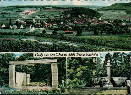 Frei-Laubersheim / Freilaubersheim Freilichtbühne Kriegerdenkmal Stadt 1963