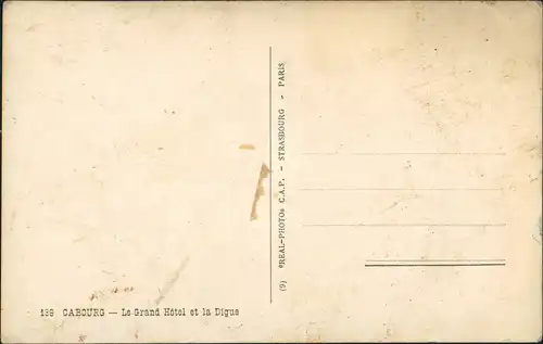 CPA Cabourg Grand Hotel und Strand 1930