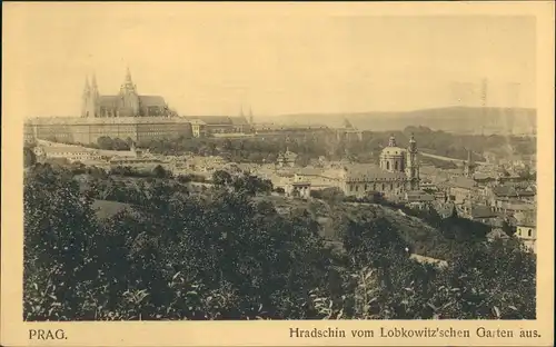 Burgstadt-Prag Hradschin/Hradčany Praha Hradschin Hradčany Blick v   1910