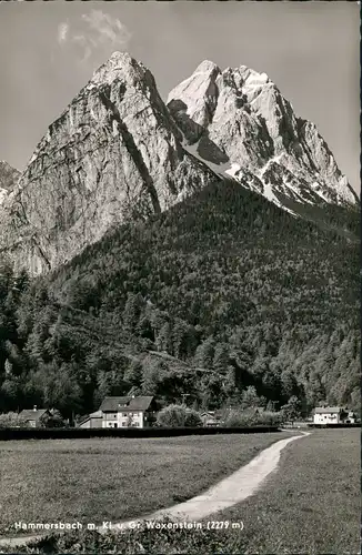 Hammersbach-Grainau Umland  Waxenstein, Wettersteingebirge Berge 1963