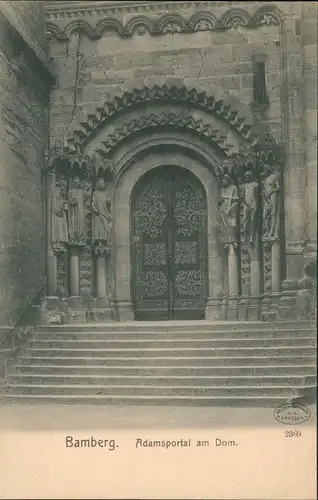 Ansichtskarte Bamberg Dom Adamsportal Portal Kirche Eingang 1910