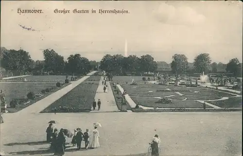 Ansichtskarte Herrenhausen-Hannover Großer Garten Park Herrenhausen 1906