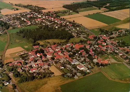 Rötgesbüttel Rötgesbüttel vom Flugzeug aus, Luftbild Luftaufnahme 1970