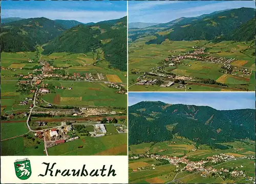 Kraubath an der Mur 3 Panorama  Luftbild, Luftaufnahmen Kraubath 1973