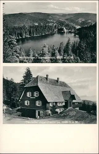 Ansichtskarte Achern 2 Bild Mummelsee Deutsche Jugendherberge 1932