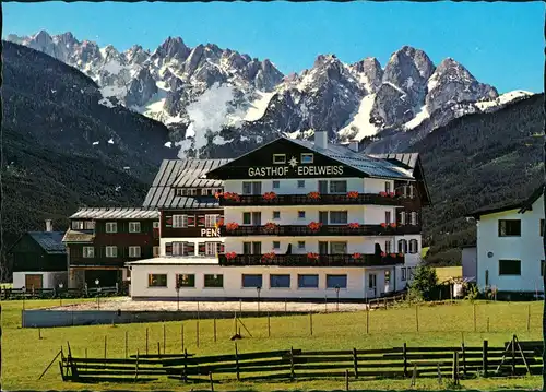 Ansichtskarte Gosau Gasthof-Pension ,,Edelweiß" 1980