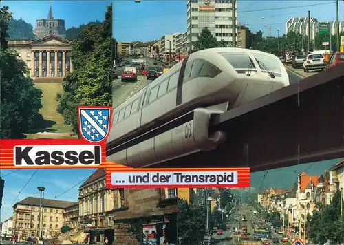 Ansichtskarte Kassel Cassel Transrapid - Straßen 1993