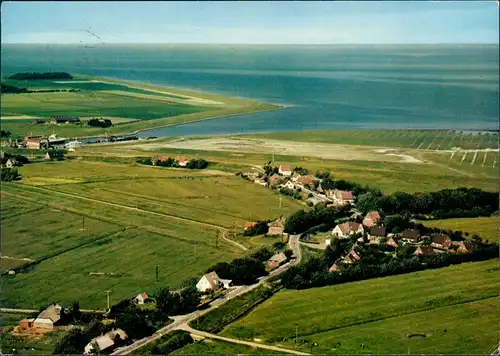Ansichtskarte Amt Pellworm Luftbild - Dorf 1978
