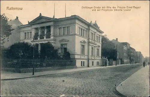 Ansichtskarte Rathenow Derfflingerstraße 1913