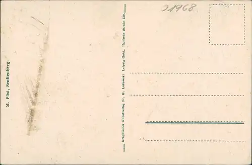 Ansichtskarte Senftenberg (Niederlausitz) Lindenstraße (coloriert) 1918