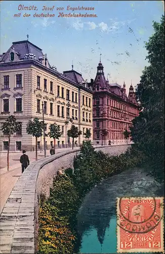Postcard Olmütz Olomouc Josef von Engelstrasse 1912