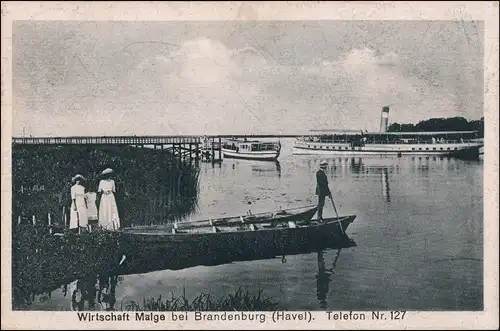 Ansichtskarte Brandenburg an der Havel Wirtschaft Malge - Frauen 1919