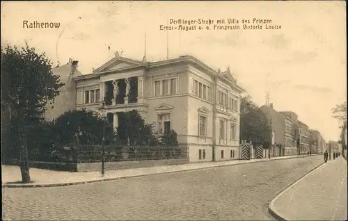Ansichtskarte Rathenow Derfflingerstraße - Villa 1916