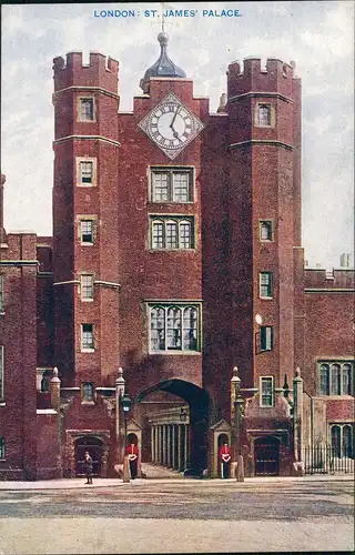 Postcard London Sehenswürdigkeit St. James Palace 1910