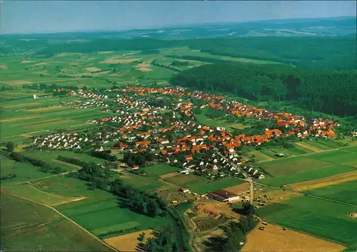 Pöhlde (Herzberg Harz) Luftbild Pöhlde am Harz  Flugzeug aus, Luftaufnahme 1970