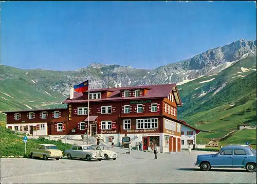 Triesenberg Alpen-Hotel Malbun, Auto Autos ua. Mercedes Benz 1965